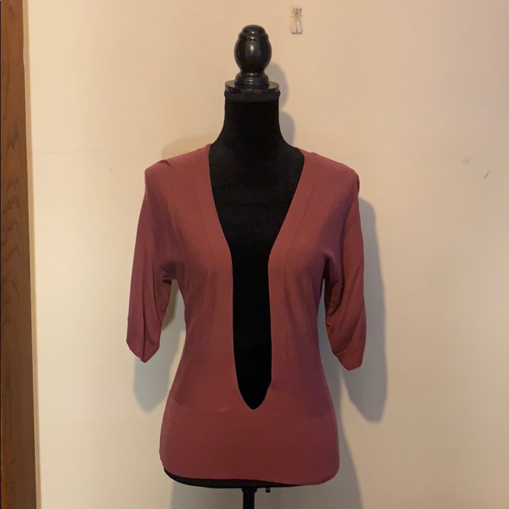 Ann Taylor deep v neck sweater S
